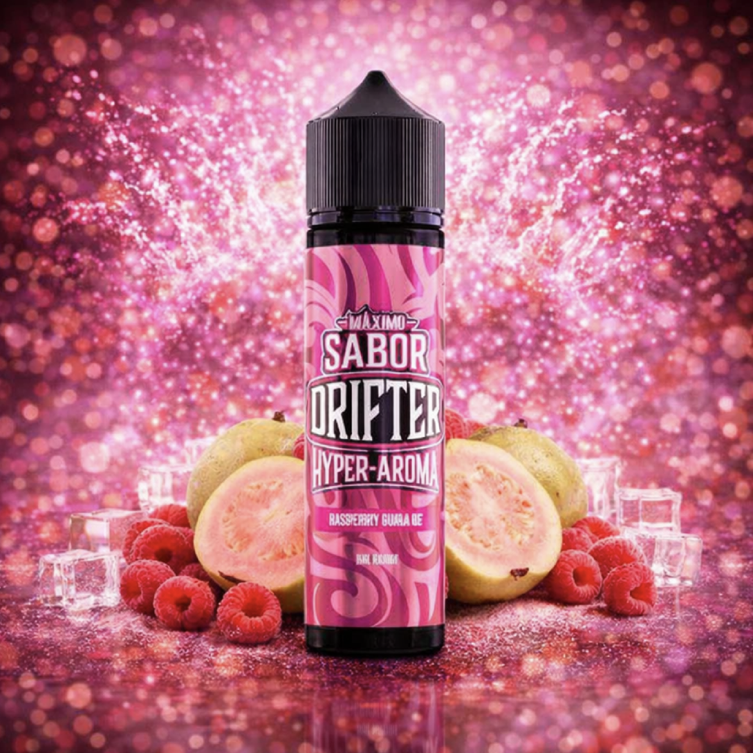 Příchuť Juice Sauz Drifter Juice Hyper S&V: Raspberry Guava Ice (Chladivý malina, guava) 5ml