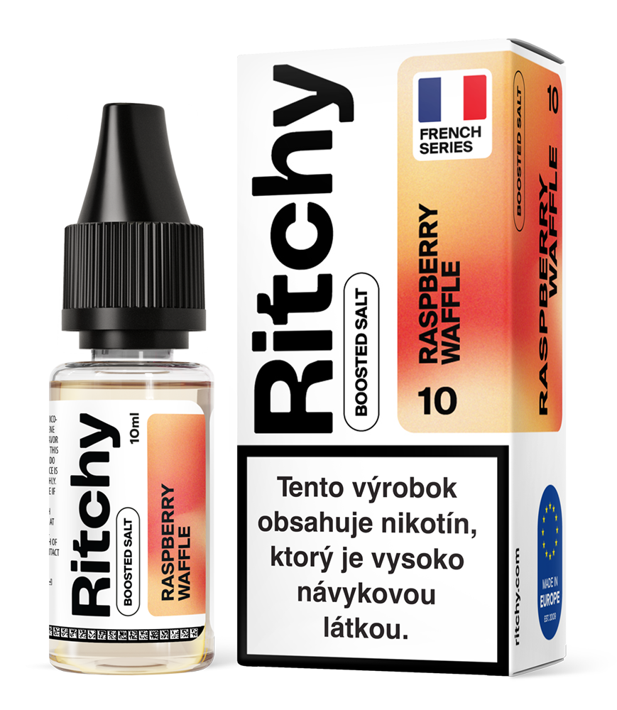 Ritchy Salt - Raspberry Waffle (Waffle s malinami) 10ml Obsah nikotinu: 10 mg Černý rybíz a citron