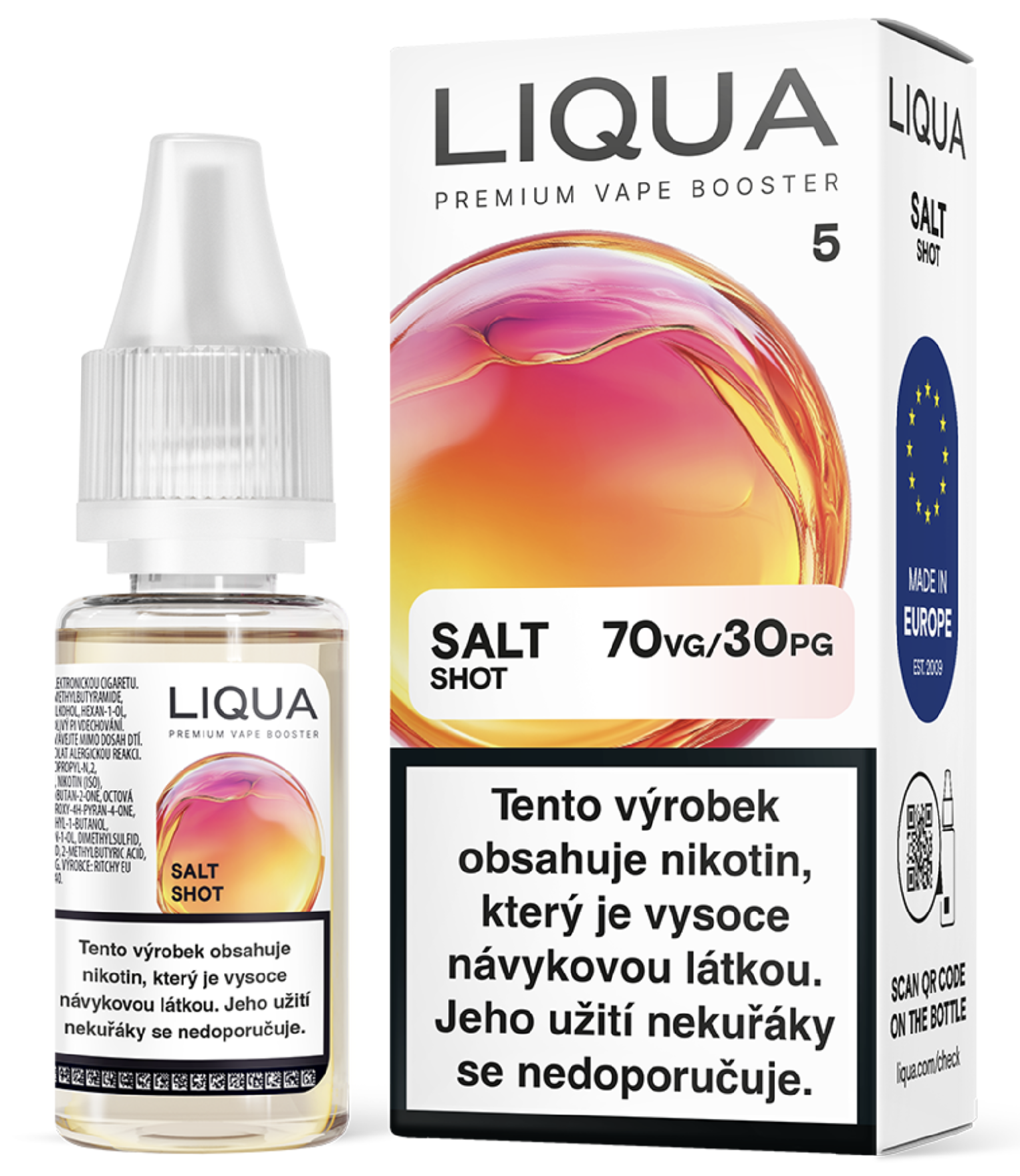 Liqua SALT SHOT - 70VG/30PG - 5mg - 10ml