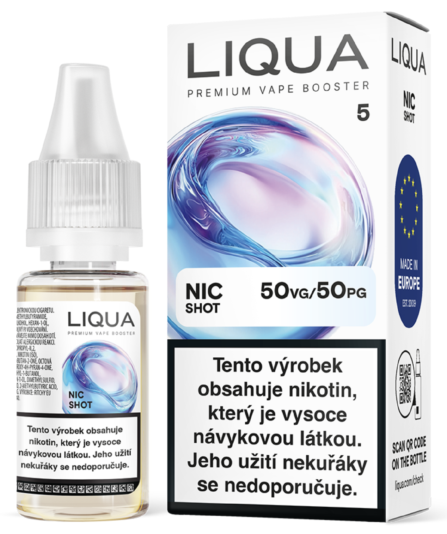 Liqua NIC SHOT - 50VG/50PG - 5mg - 10ml