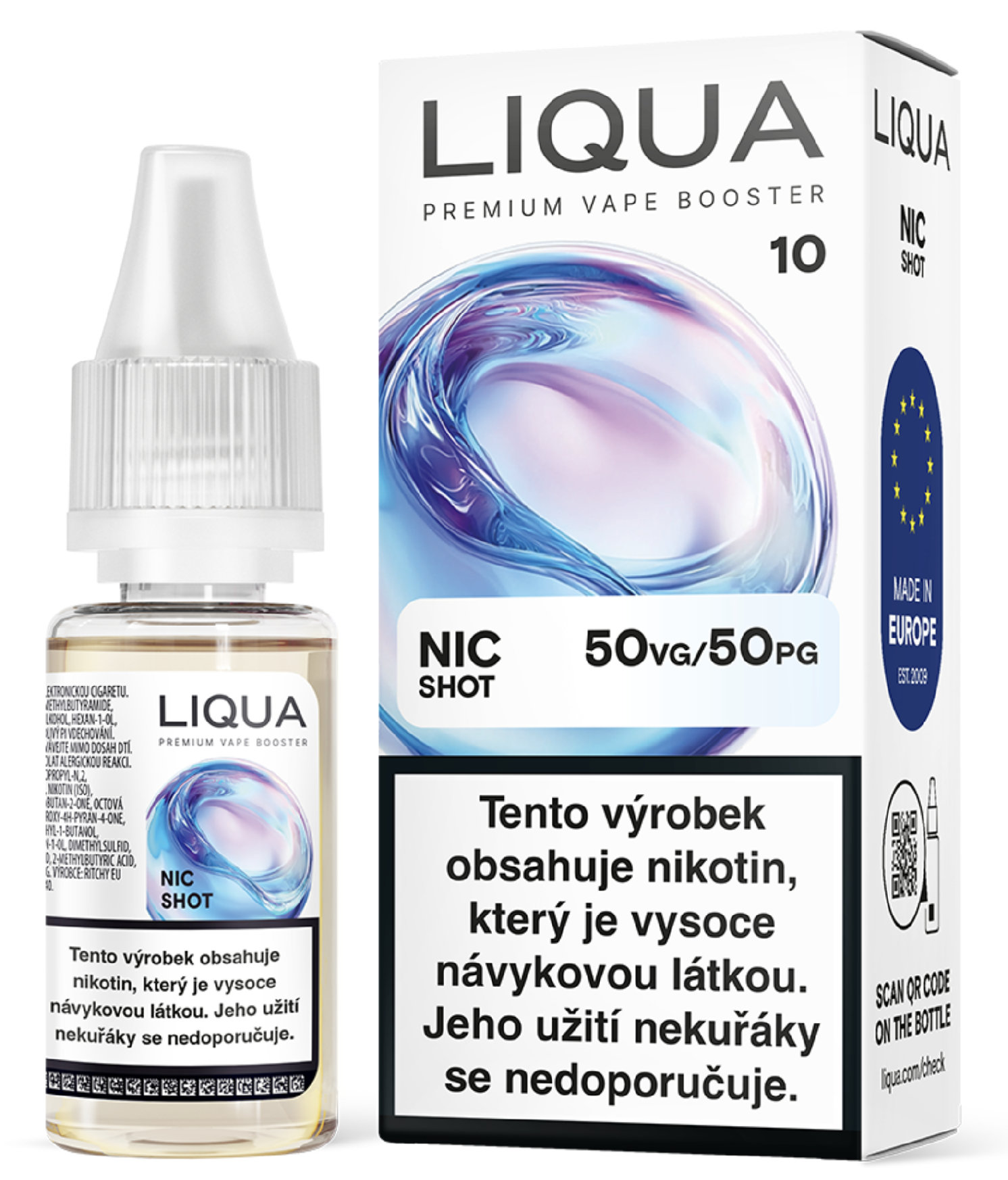 Liqua NIC SHOT - 50VG/50PG - 10mg - 10ml