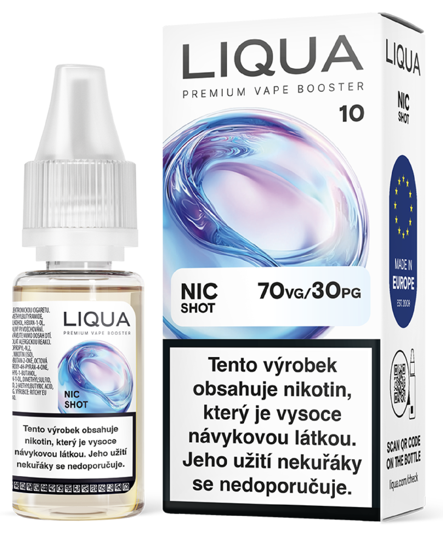 Liqua NIC SHOT - 70VG/30PG - 10mg - 10ml
