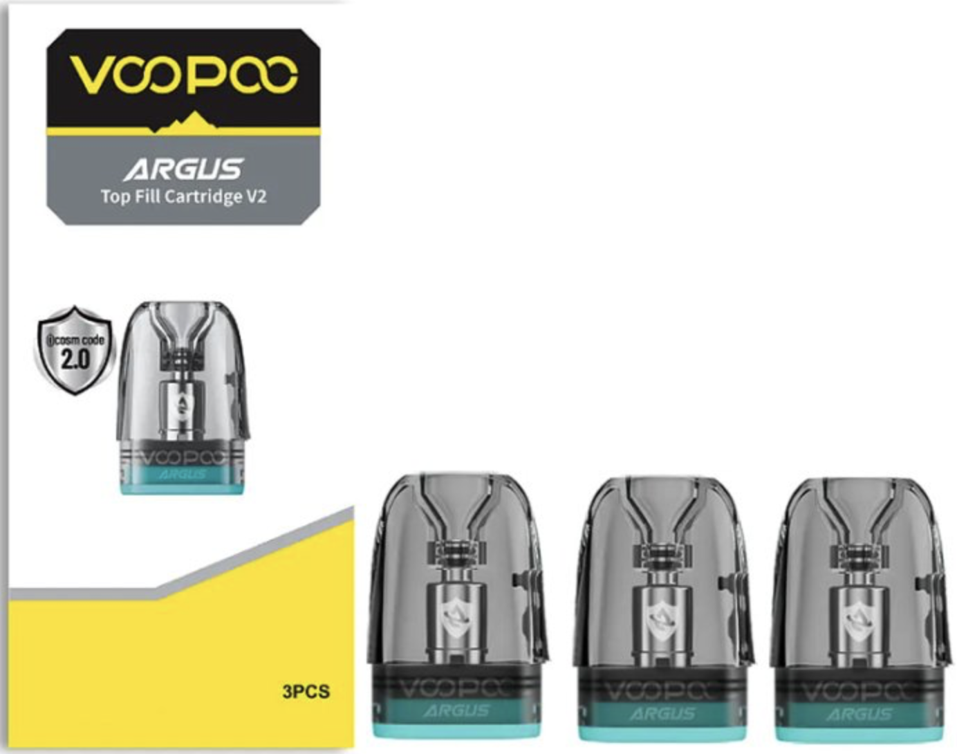 VooPoo Argus Pod Top Fill V2 cartridge 0,7 Ohm 3ks