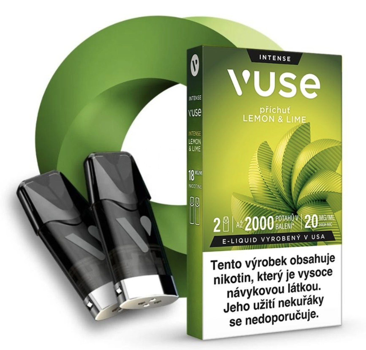 Vuse Pods náplň Lemon Lime 20 mg 2ks Chladivé hrozno