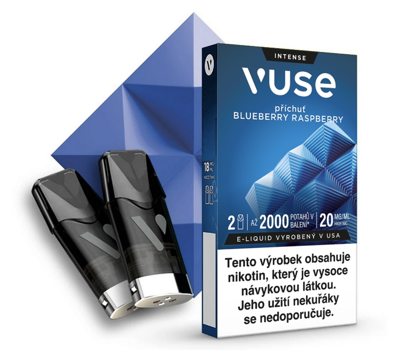 Vuse Pods náplň Blueberry Raspberry 20 mg 2ks Chladivé hrozno