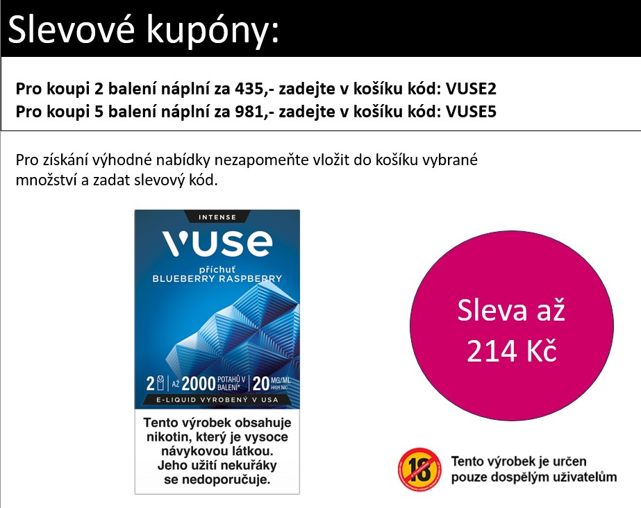 Vuse Pods náplň Blueberry Raspberry 20 mg 2ks Chladivé hrozno