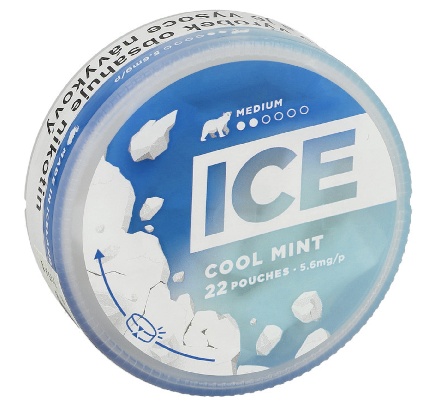 Nikotinové sáčky ICE - Cool Mint 5,6mg 1+1