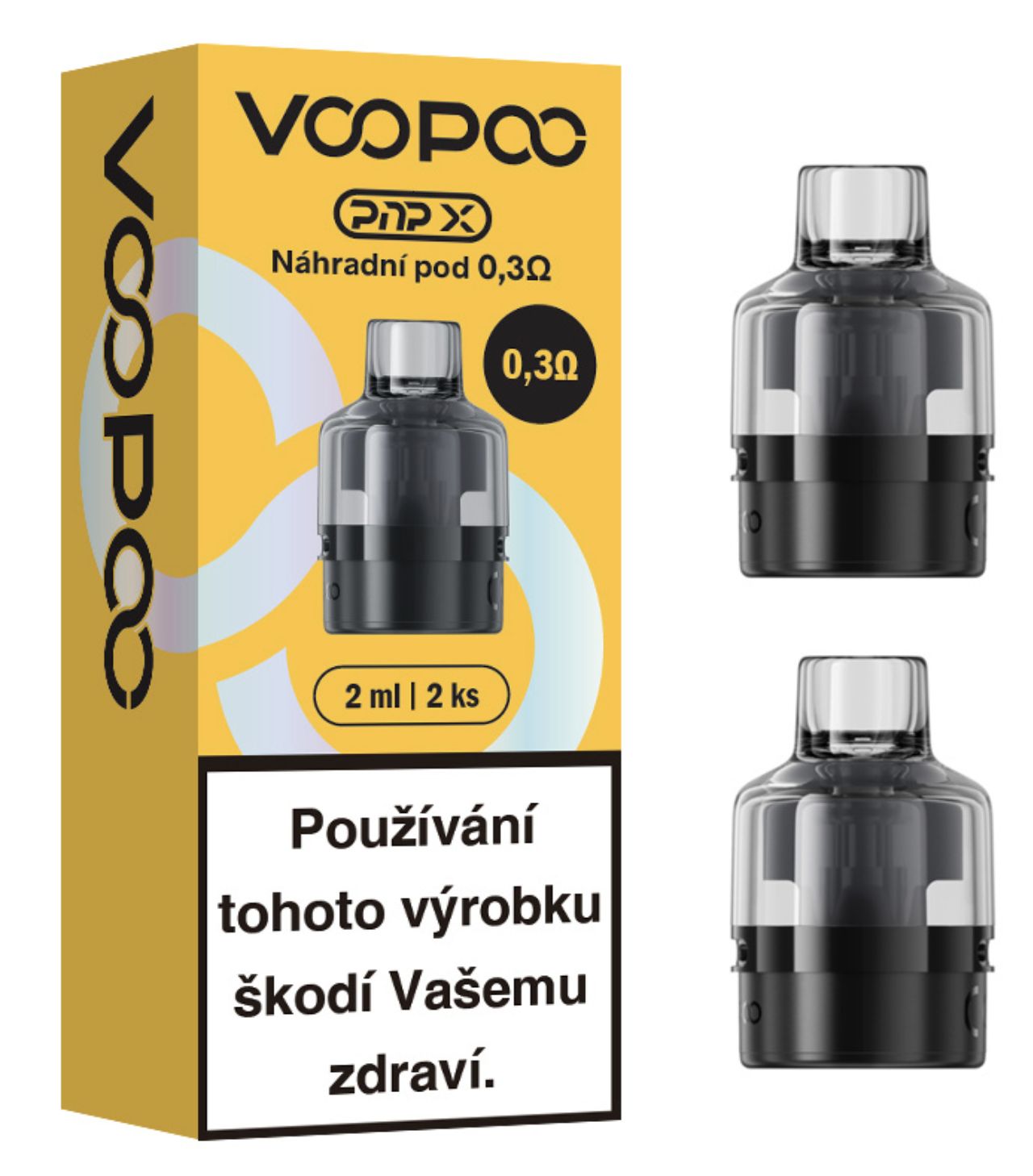 Levně VooPoo PnP-X náhradní cartridge 2ks Odpor: 0,3 Ohm