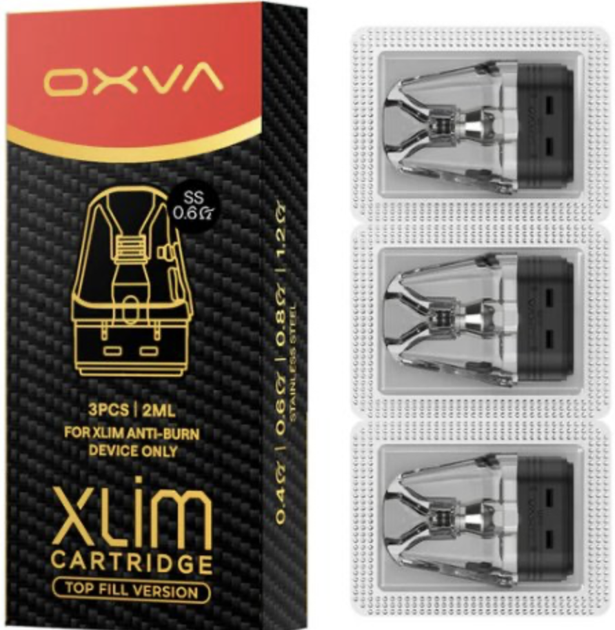 Levně OXVA Xlim Top Fill SS náhradní cartridge 0,6 Ohm 3ks