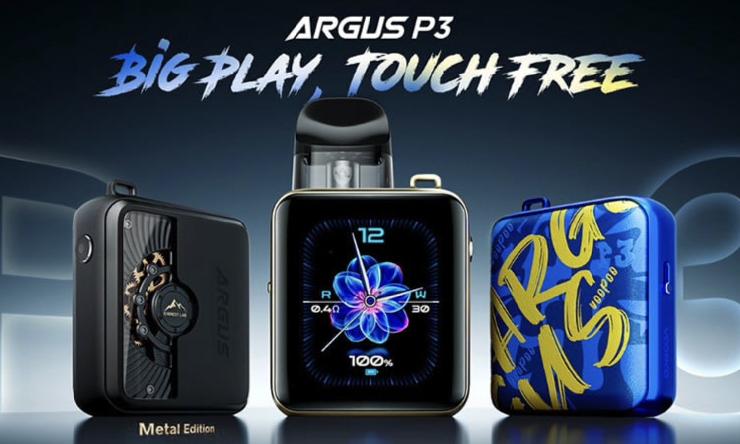 VooPoo Argus P3 Pod Kit Barva: Black leather (obrázek 12)