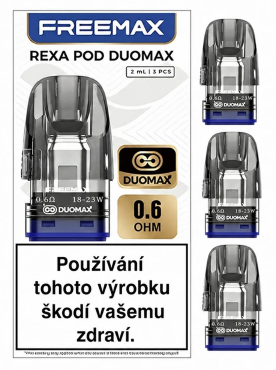 Freemax REXA Duomax Pod Cartridge 3ks Odpor: 0,6 Ohm