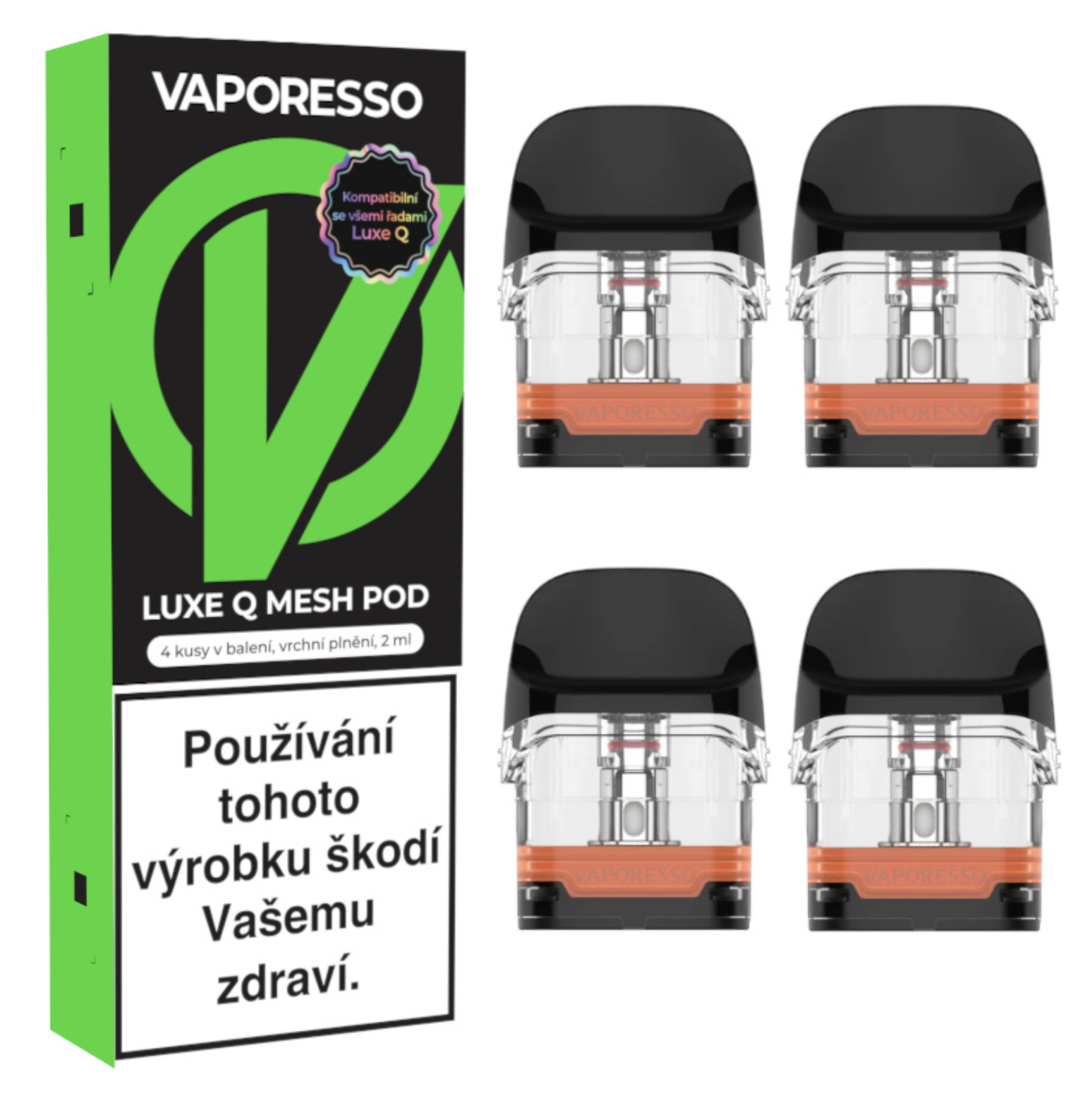 Vaporesso LUXE Q Series cartridge 4ks Odpor: 0,6 Ohm