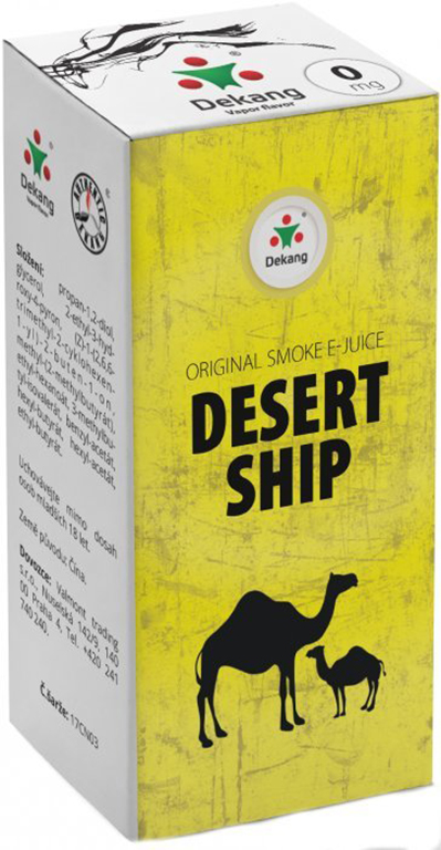 Dekang e-liquid DESERT SHIP, 10ml, 0-18mg Obsah nikotinu: 0 mg