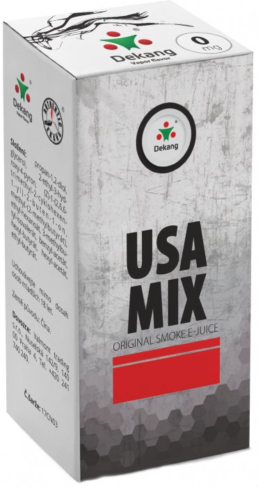 e-liquid Dekang USA MIX, 10ml Obsah nikotinu: 6 mg