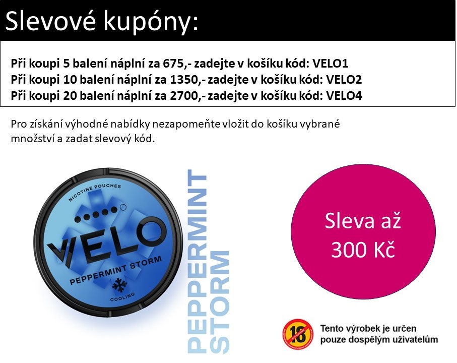 VELO Peppermint Storm - 10,9mg