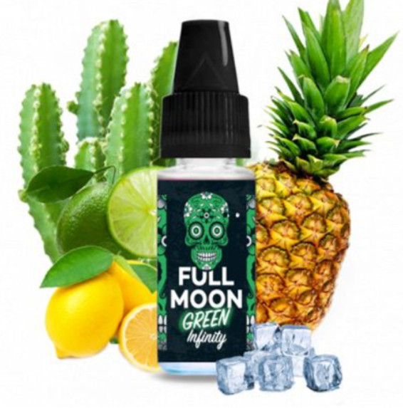 Levně Příchuť Full Moon - Fullmoon Green Infinity (Ledový ananas s limetkou, zázvorem a kaktusem) 10ml