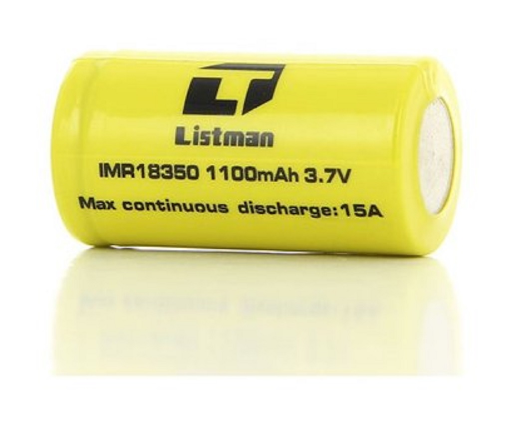 Levně Baterie Listman IMR 18350 - 1100mAh, 9A