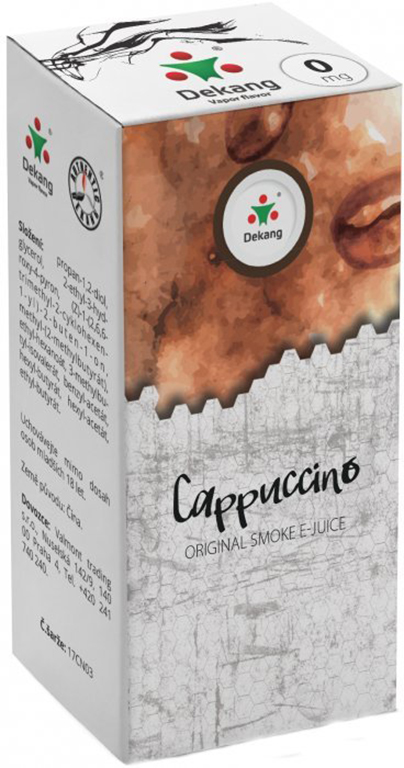e-liquid Dekang Cappuccino (Kapučíno), 10ml Obsah nikotinu: 16 mg