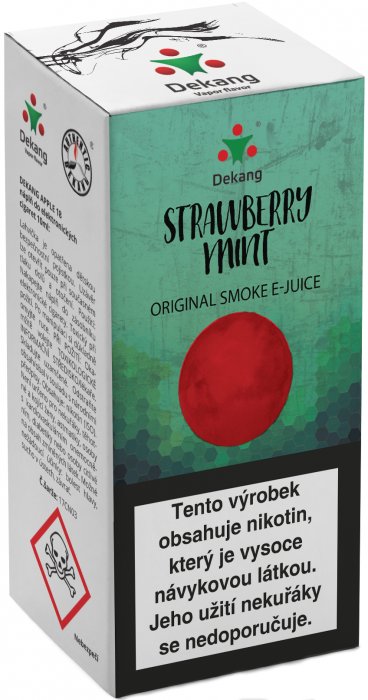e-liquid Dekang Strawberry Mint (Jahoda s mátou) 10ml Obsah nikotinu: 11 mg