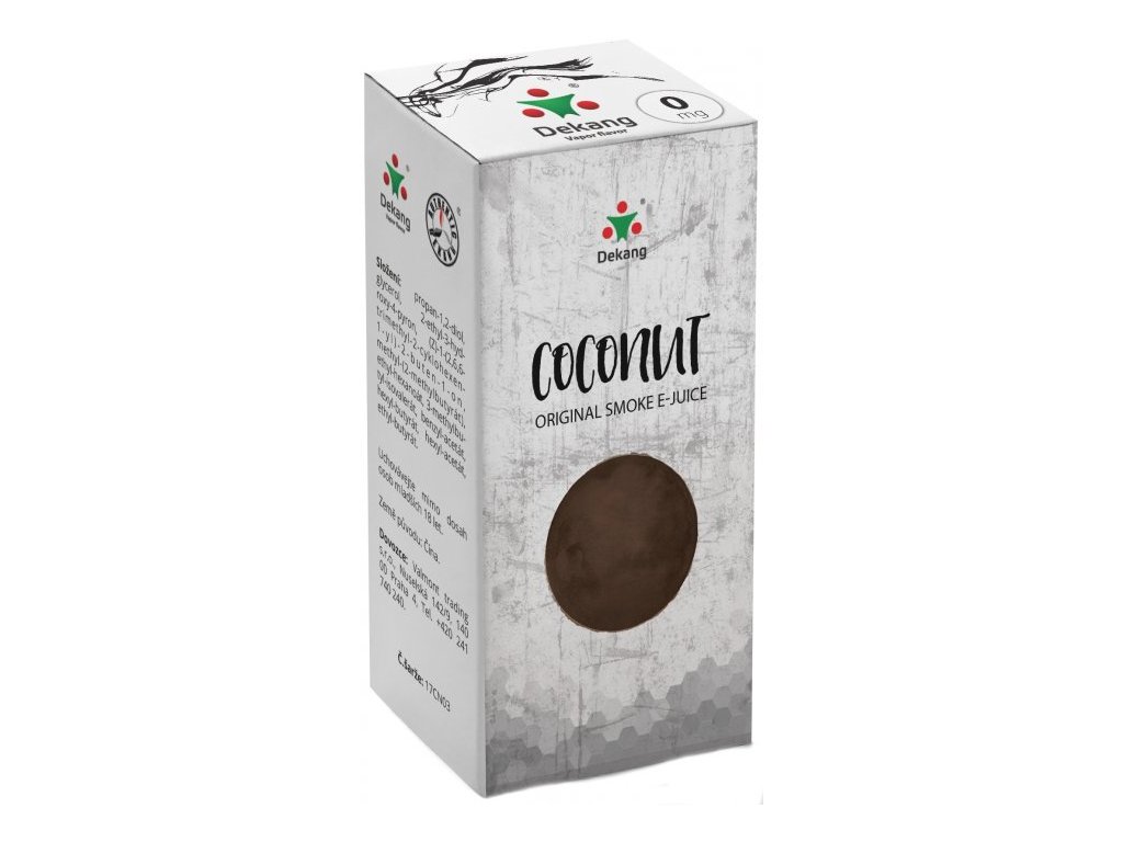 e-liquid Dekang Coconut (Kokos) 10ml Obsah nikotinu: 0 mg