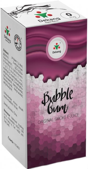 e-liquid Dekang Menthol Bubble Gum (Mentolová žvýkačka) 10ml Obsah nikotinu: 6 mg