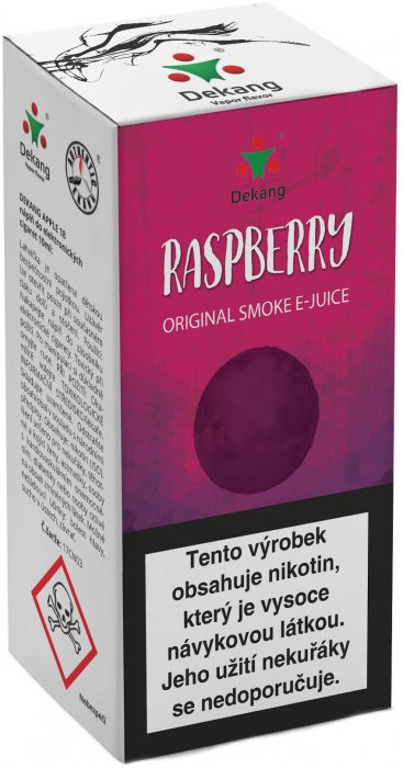 e-liquid Dekang Raspberry (Malina) 10ml Obsah nikotinu: 0 mg