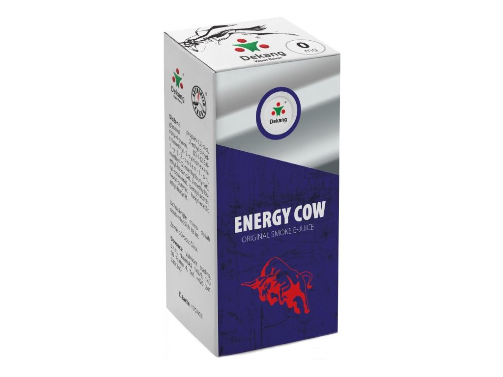 e-liquid Dekang Energy Cow (Energy Drink) 10ml Obsah nikotinu: 0 mg