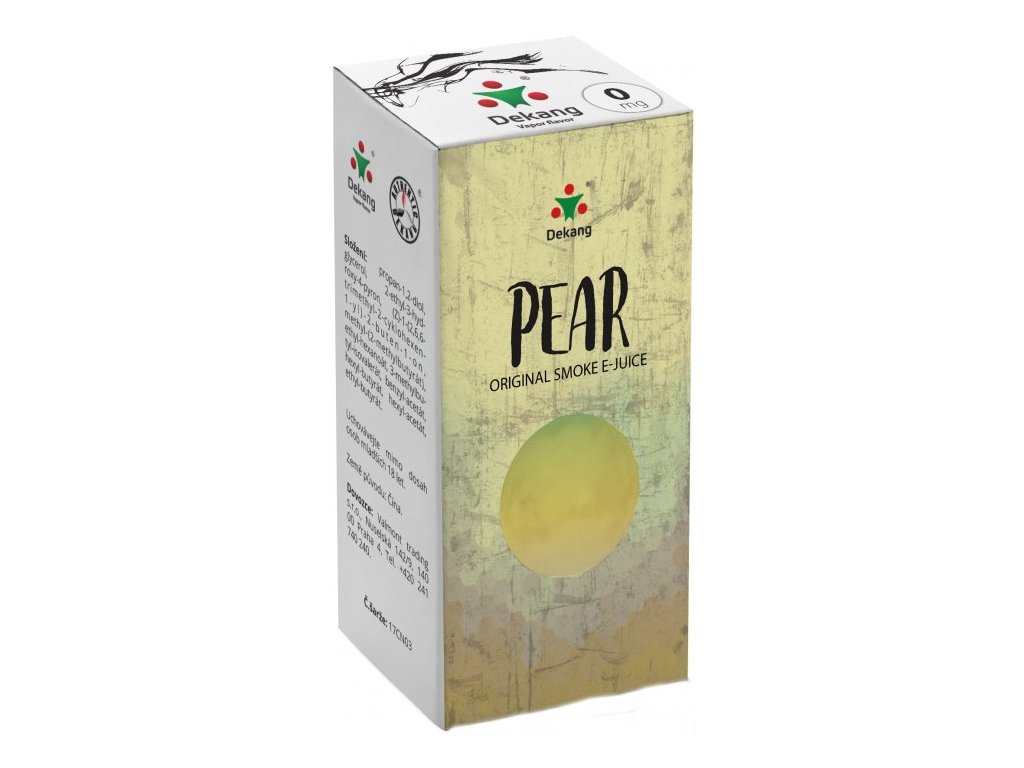 e-liquid Dekang Pear (Hruška) 10ml Obsah nikotinu: 0 mg