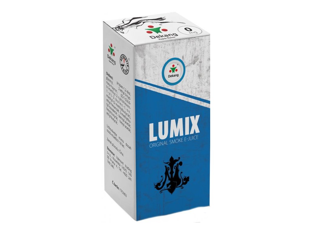 e-liquid Dekang LUMIX 10ml Obsah nikotinu: 0 mg