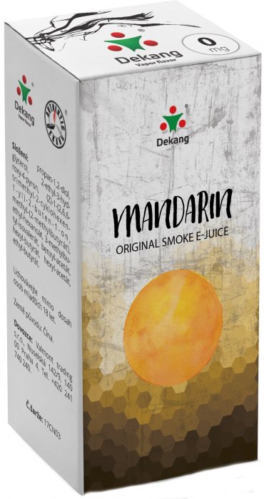 e-liquid Dekang Mandarin (Mandarinka) 10ml Obsah nikotinu: 0 mg