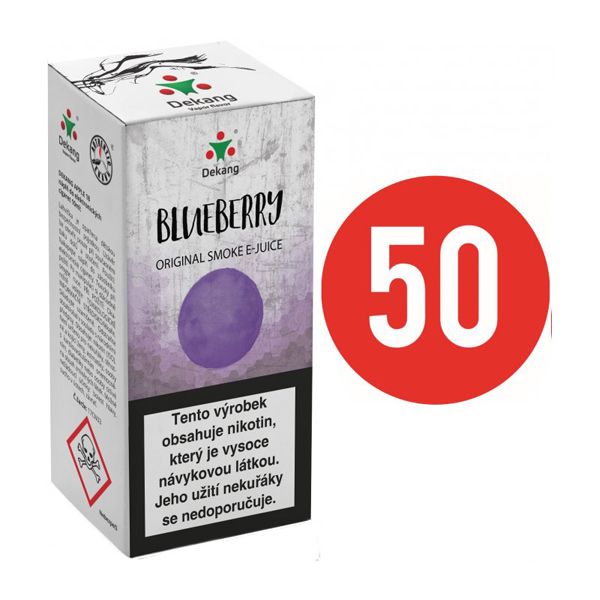 E-liquid Dekang Fifty Blueberry, 10ml Obsah nikotinu: 11 mg