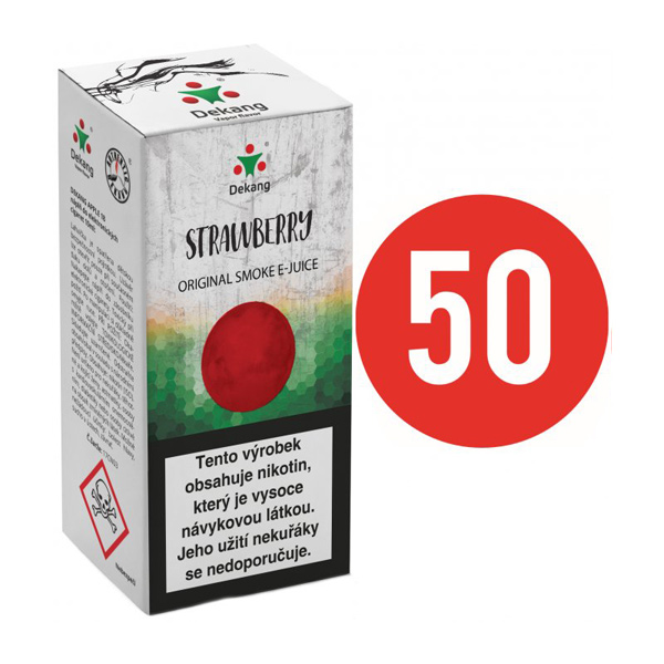 E-liquid Dekang Fifty Strawberry, 10ml Obsah nikotinu: 3 mg