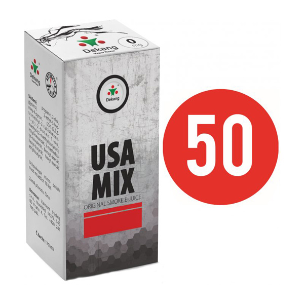 E-liquid Dekang Fifty USA Mix, 10ml Obsah nikotinu: 0 mg