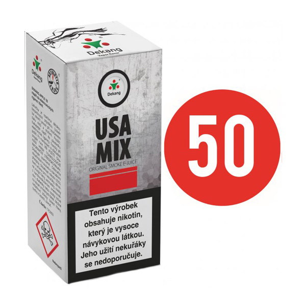 E-liquid Dekang Fifty USA Mix, 10ml Obsah nikotinu: 0 mg