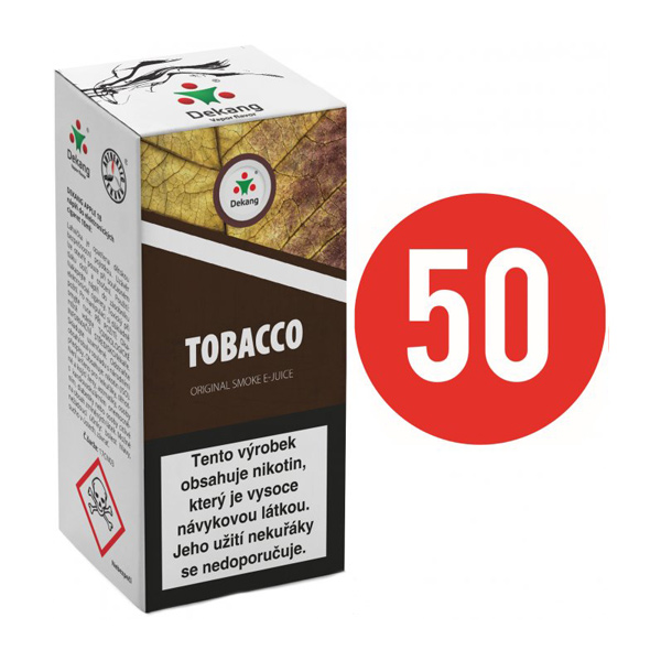 E-liquid Dekang Fifty Tobacco, 10ml Obsah nikotinu: 0 mg