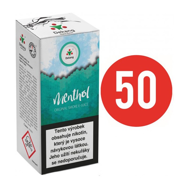E-liquid Dekang Fifty Menthol, 10ml Obsah nikotinu: 0 mg