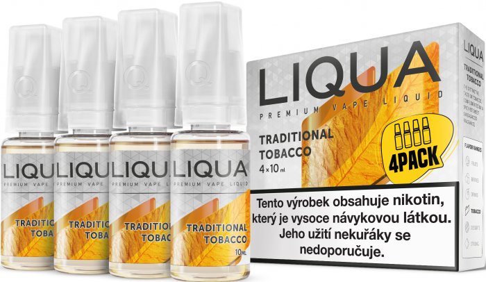 e-liquid LIQUA Elements Traditional Tobacco 10ml 4x10ml Obsah nikotinu: 12 mg