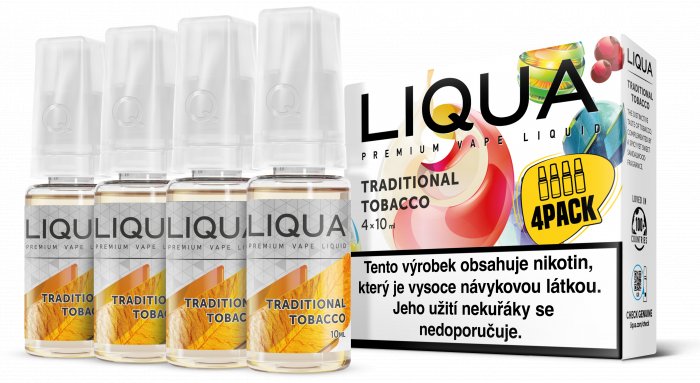 e-liquid LIQUA Elements Traditional Tobacco 10ml 4x10ml Obsah nikotinu: 3 mg