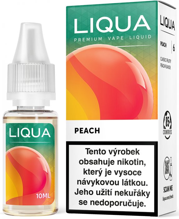 e-liquid LIQUA Elements Peach (Broskev) 10ml Obsah nikotinu: 0 mg