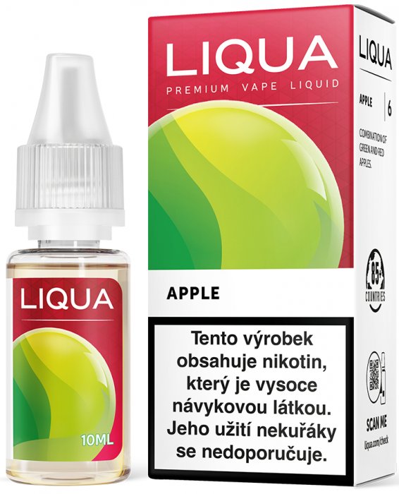 Levně e-liquid LIQUA Elements Apple (Jablko) 10ml Obsah nikotinu: 0 mg