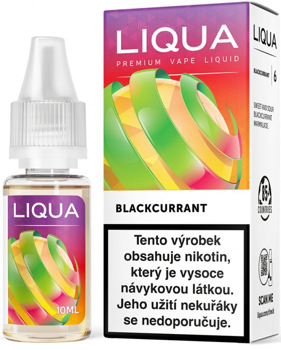e-liquid LIQUA Elements Blackcurrant (Černý rybíz) 10ml Obsah nikotinu: 0 mg