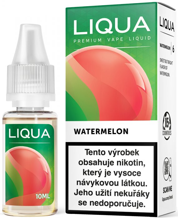 e-liquid LIQUA Elements Watermelon (Vodní meloun) 10ml Obsah nikotinu: 0 mg