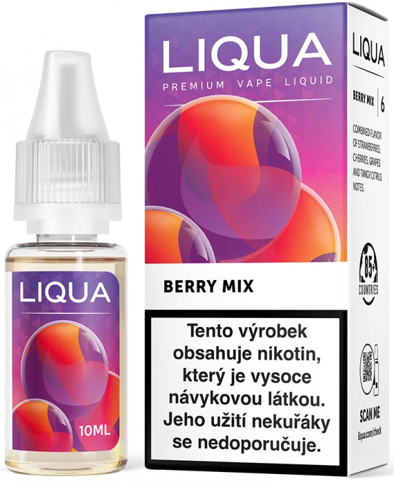 e-liquid LIQUA Elements Berry Mix (Lesní plody) 10ml Obsah nikotinu: 0 mg