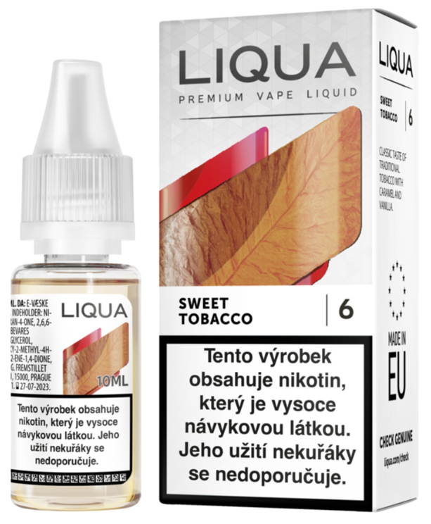e-liquid LIQUA Mix Sweet Tobacco (Tabák s karamelem a vanilkou) 10ml Obsah nikotinu: 12 mg
