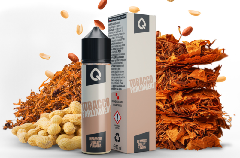 Příchuť Infamous Liqonic S&amp;V: Tobacco Parliament (Tabák s oříškem) 10ml