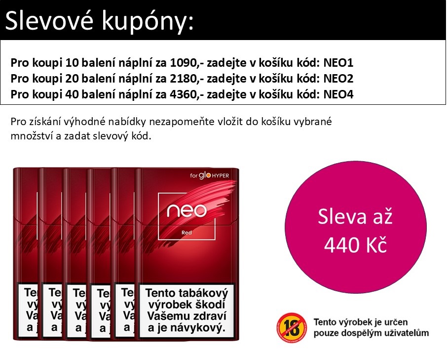 Glo NEO Náplň Glo neo™ Sticks Red