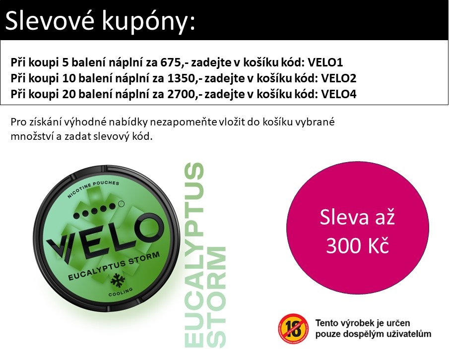 VELO Eucalyptus Storm - 10,9mg