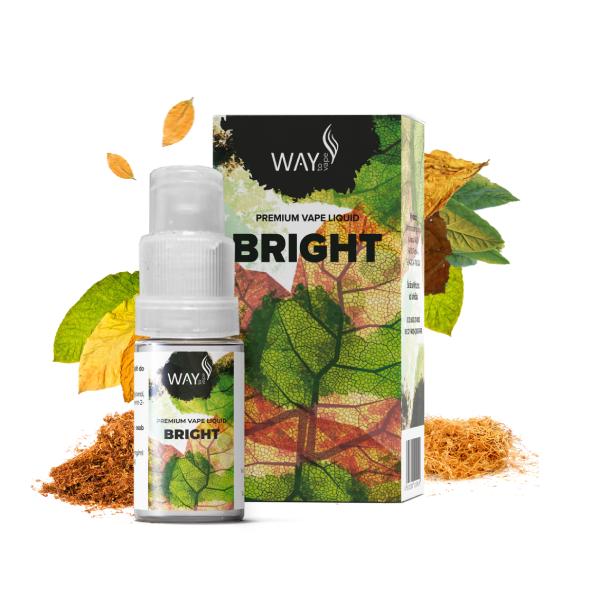 E-liquid Way To Vape Bright 10ml Obsah nikotinu: 0mg Světlý tabák