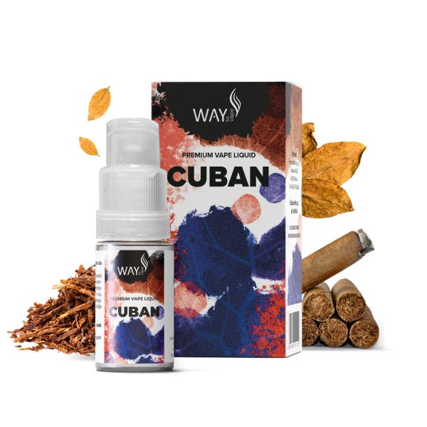 E-liquid Way To Vape Cuban 10ml Obsah nikotinu: 12mg Doutníkový tabák