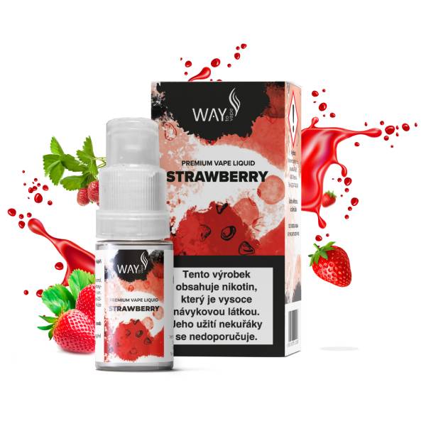 E-liquid Way To Vape Strawberry 10ml Obsah nikotinu: 0mg Jahoda